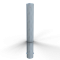 Barrier bollard | Steel tube  193 x 3.6 mm | stationary | for setting in concrete | hot-dip galvanized | total length: 2000 mm | with welded steel cap